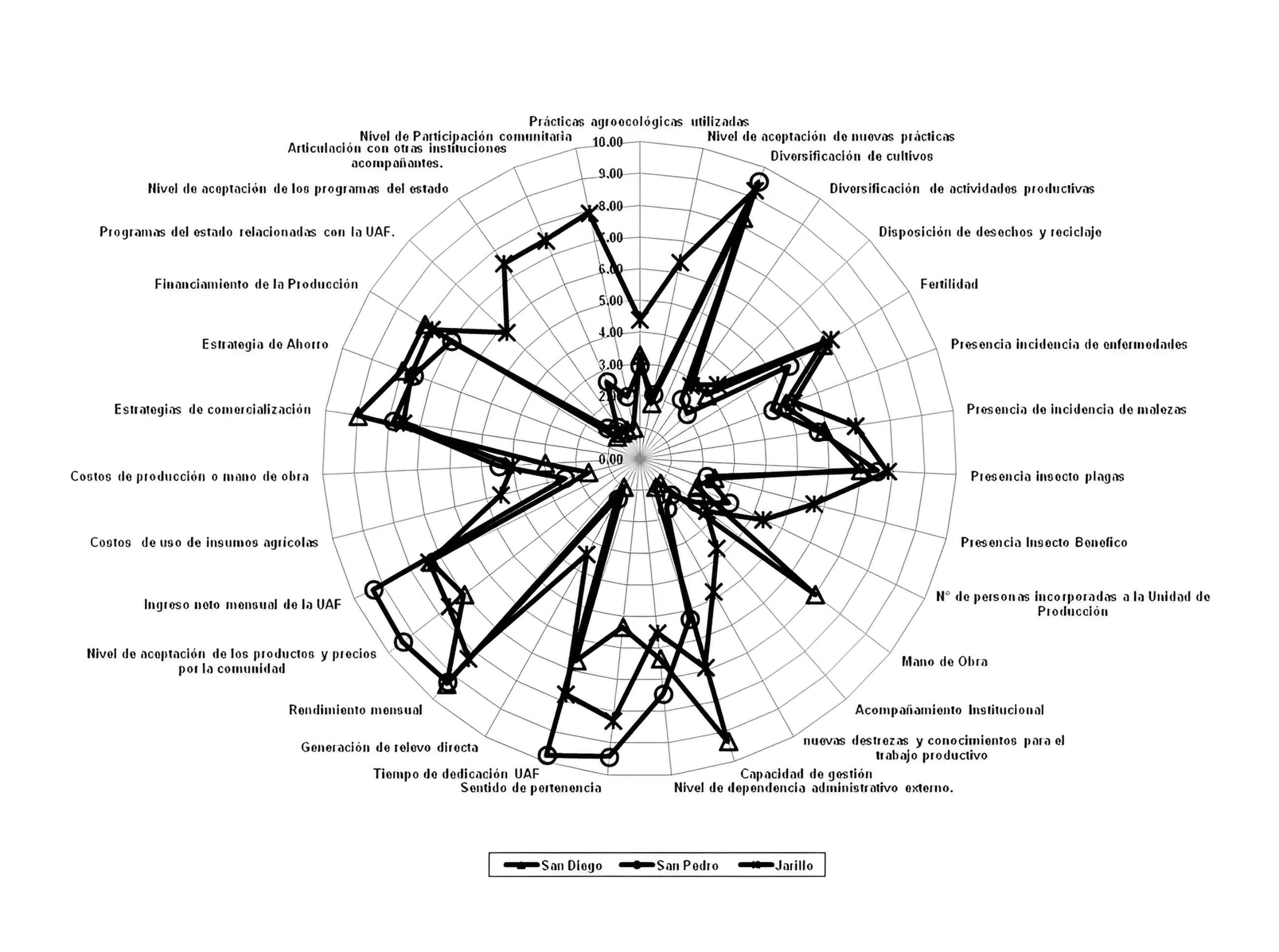 <em>Ameba representativa de los indicadores</em>